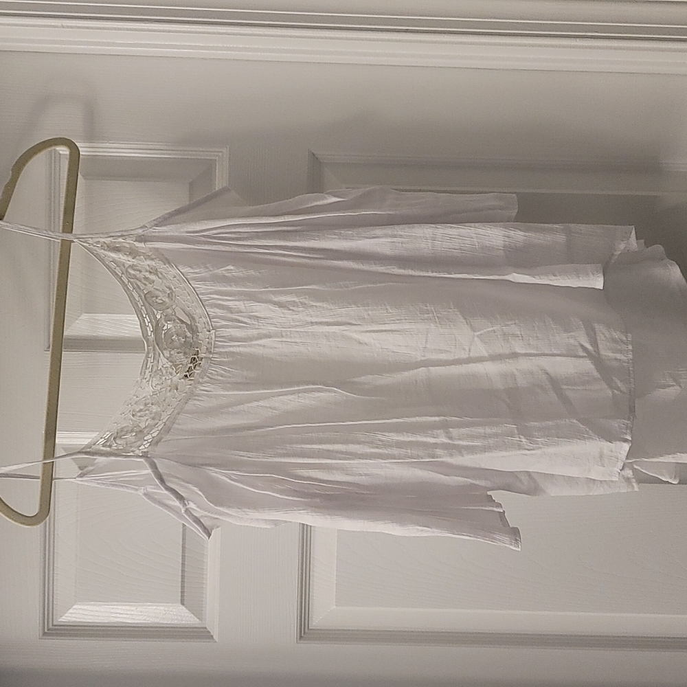 White Rayon top XL